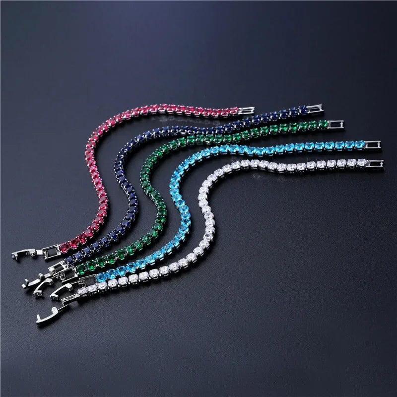 4mm Cubic Zirconia Tennis Bracelet Luxlife Brands