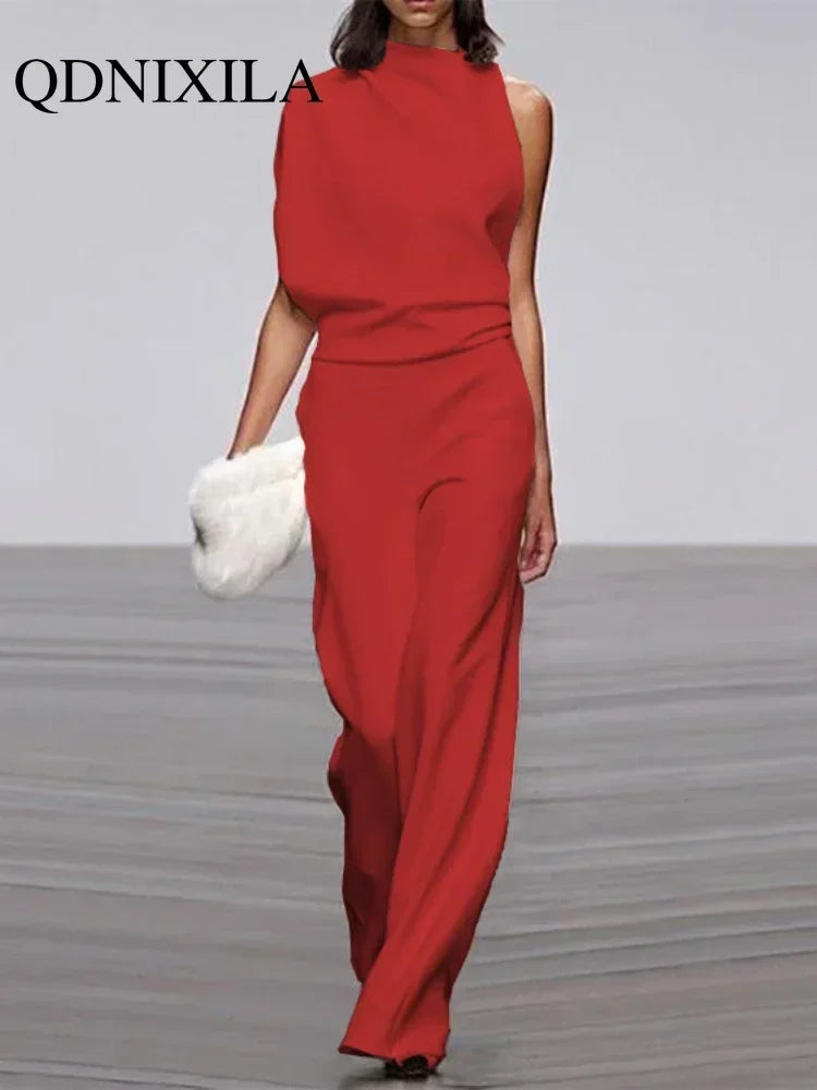 LUX Designer Wide Leg Jumpsuit