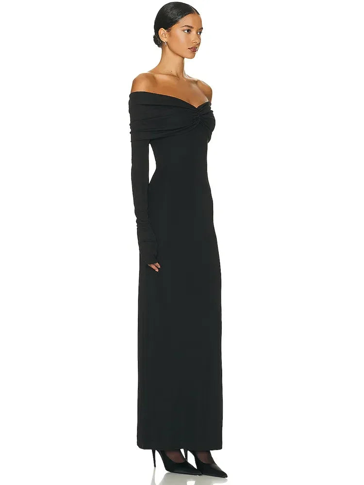 Gigi Full Sleeve Evening Dress LUXLIFE BRANDS