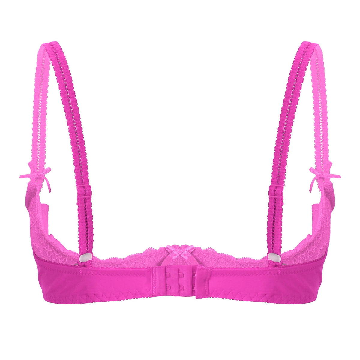 Lace Underwire Half-Cup Push-Up Bra