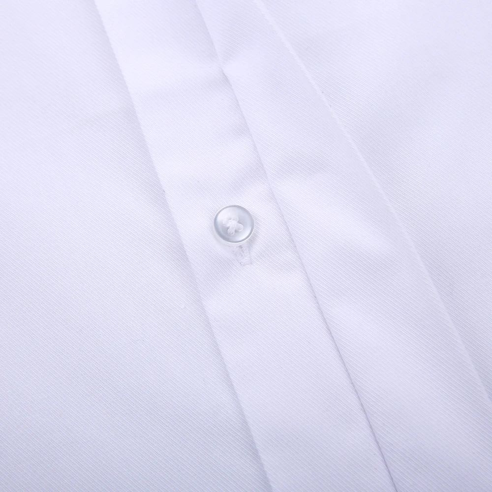 Classic French Cuff Hidden Button Dress Shirt