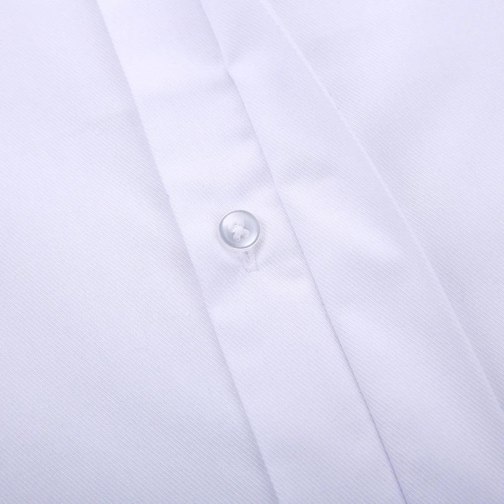 Classic French Cuff Hidden Button Dress Shirt