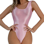 Summer Sleeveless High Cut Sexy Bodysuit Women Sexy Backless One-piece Rompers Female Tank Tops Bodysuit Stretch Bikini Swimwear Luxlife Brands