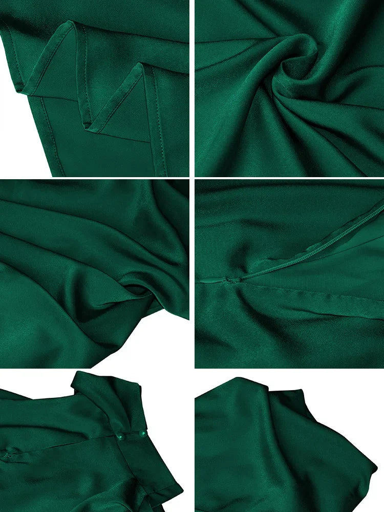 Mona Satin Evening Dress LUXLIFE BRANDS