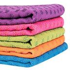 Yoga Mat Cover Towel Non-Slip Sweat Absorbent Solid Foldable Portable Pilates Exercise Sports Travel Fitness Blanket 183CM*63CM Luxlife Brands
