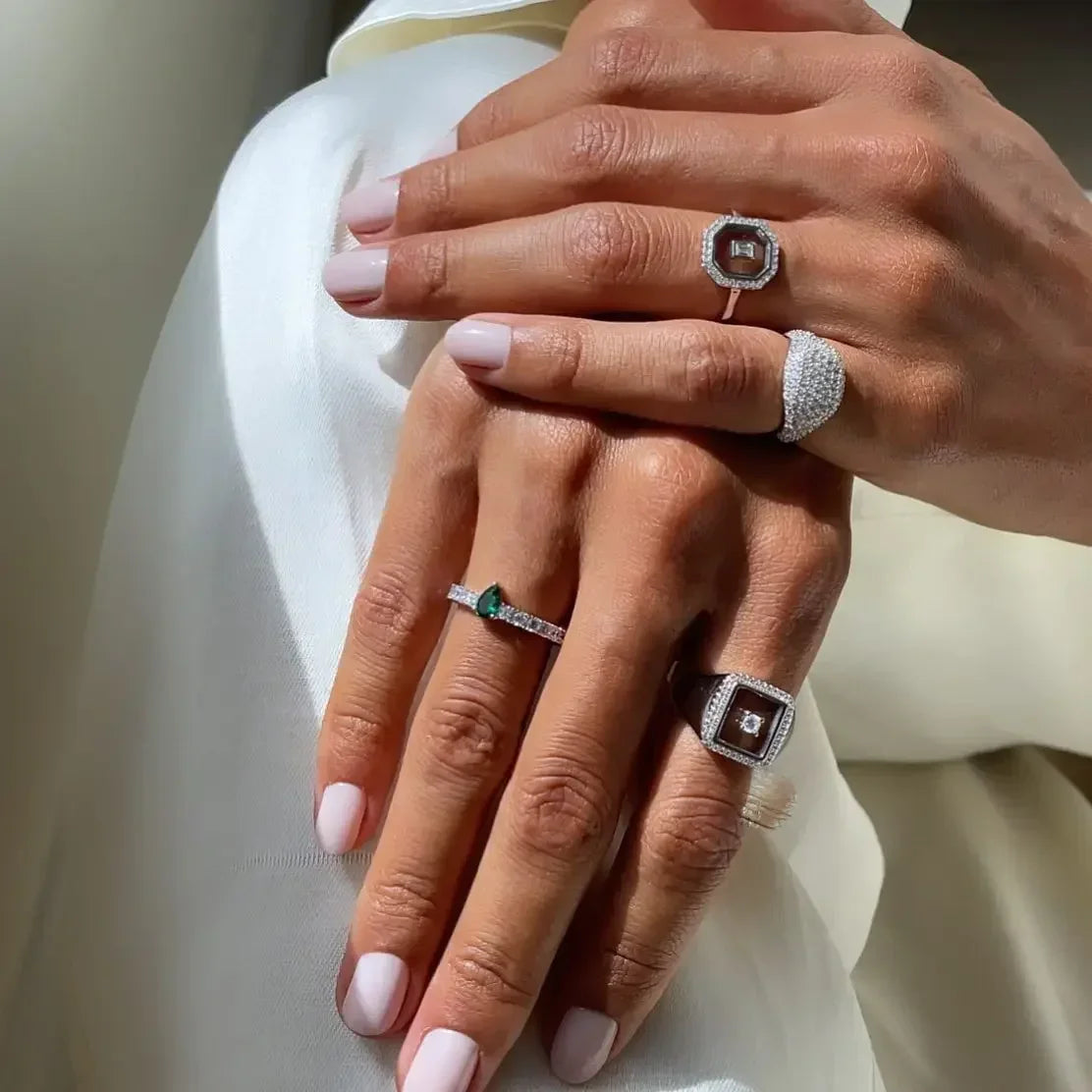 Stella Gold/Platinum Plated 5A Zirconia Rings Luxlife Brands