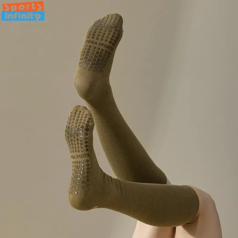 Pilates Cotton Compression Socks Anti Slip