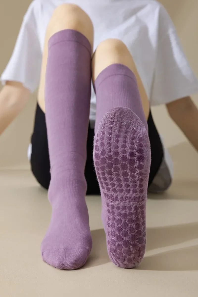 Pilates Cotton Compression Socks Anti Slip