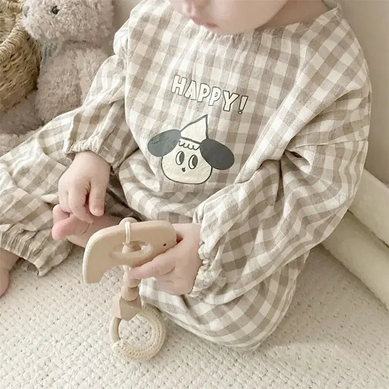 LUXBaby Cartoon Casual Tops + Pants 2pc Set