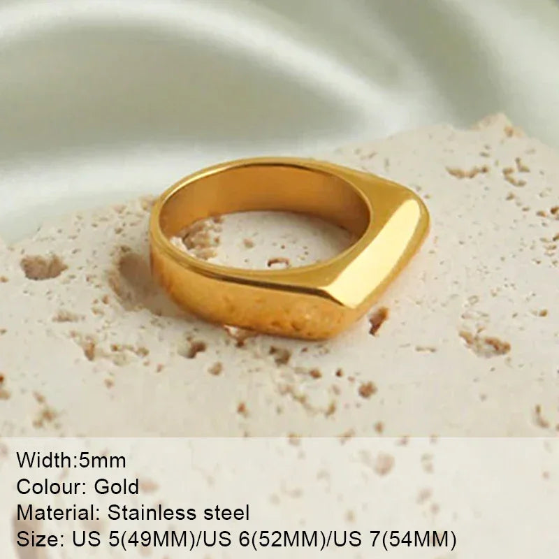 Fashion Ring 316L Stainless Steel Ring Anillo Ringen Mujer Women Rings Bague Couple Matching Jewlery Fashion Gifts Do not fade Luxlife Brands