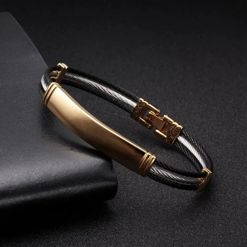 Unique Sequin Snake Chain Link Charm Bracelets Men Women Jewelry Luxury Stainless Steel female Cuff Sporty Bangles LUXLIFE BRANDS