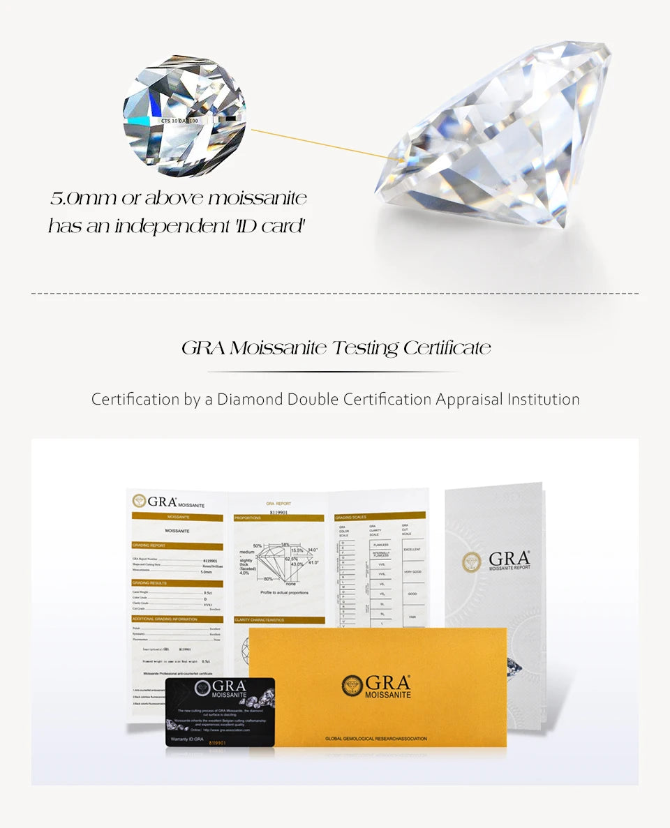 Attagems DVVS Moissanite Diamond Triangle Stud Earring For Women 925 Sterling Silver 18K Gold Plated Birthday Gift Party Jewelry Luxlife Brands
