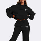Women Monochrome Hoodie & Joggers Set Luxlife Brands