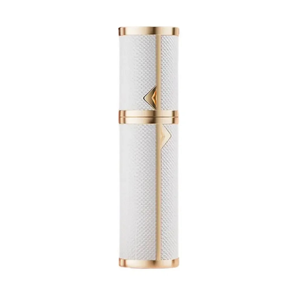 Luxury Bottom-filled Perfume Bottle Aluminum Self-pumping 5ml Real Leather Spray Bottle Cologne Moisturizer Fragrance