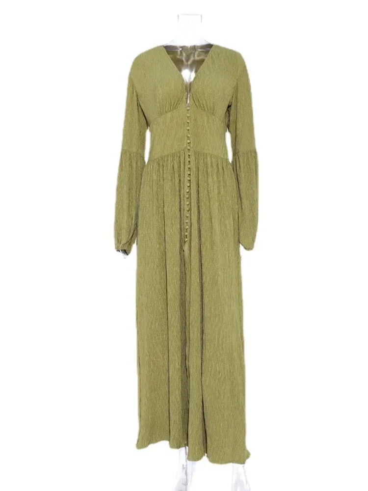 Jolie French Pleated Dress LUXLIFE BRANDS
