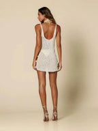 Women's Sexy Knit Side Cut Out Beach Mini Dress Luxlife Brands