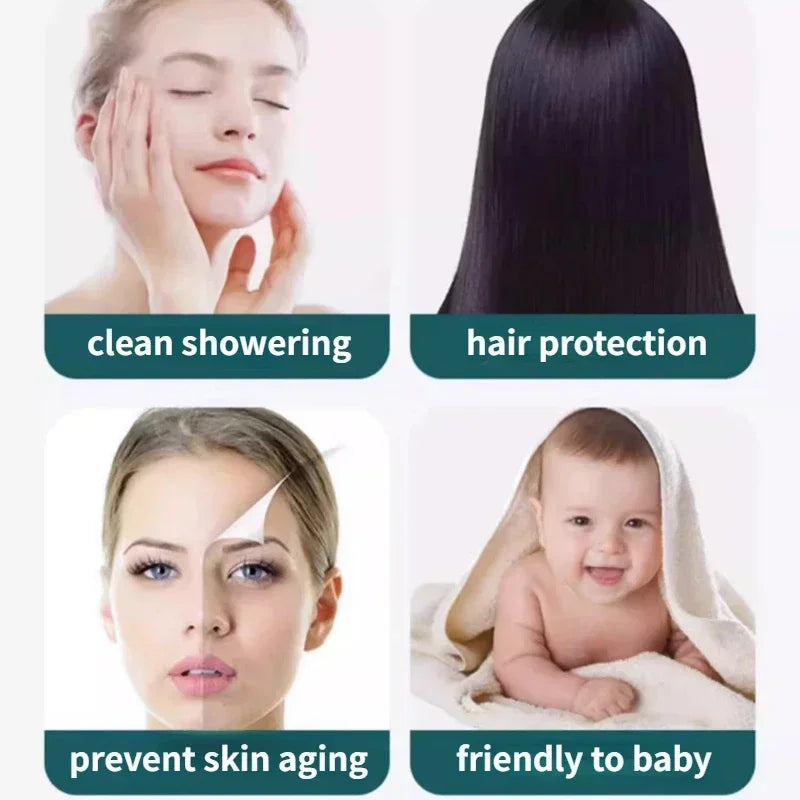 Shower Head Turbo Charged High Pressure Shower Head Rainfall with Hose Showerhead Filter Holder Bathroom Home Accessories Set LUXLIFE BRANDS