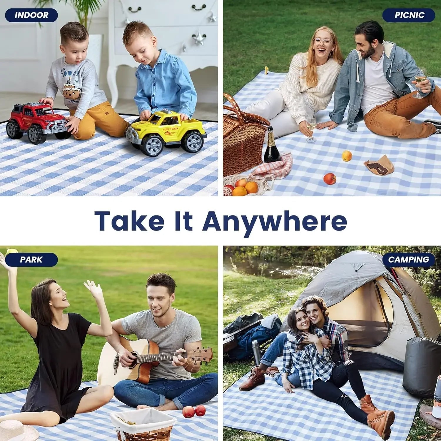 Extra Large Waterproof Beach Mat Luxlife Brands