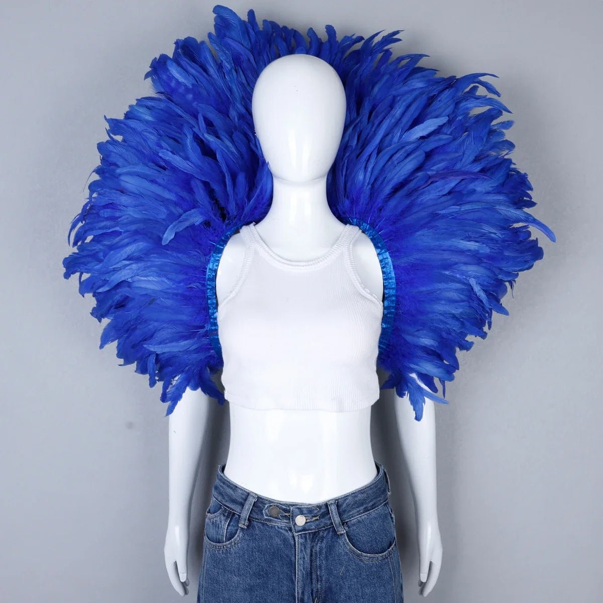 Festival Carnival Feather Shoulder Shawl