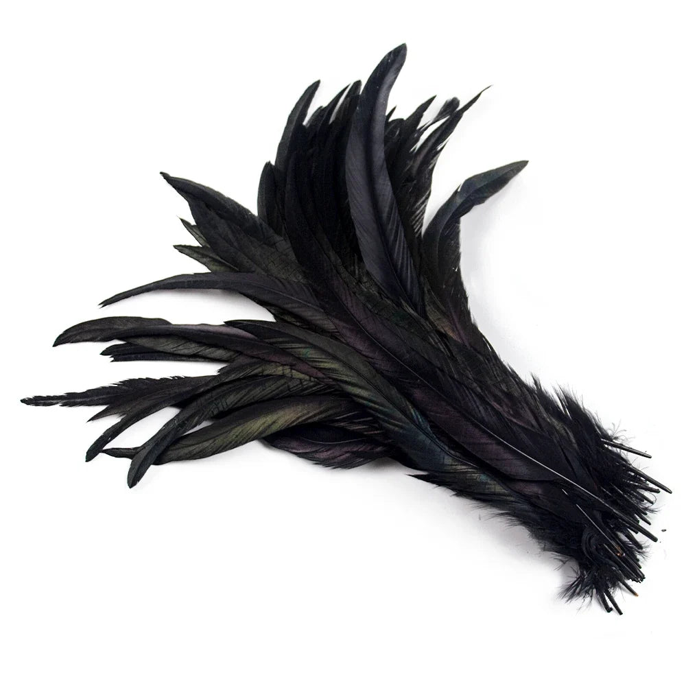 100PCS Natural Rooster Tail Feathers (25-40CM)