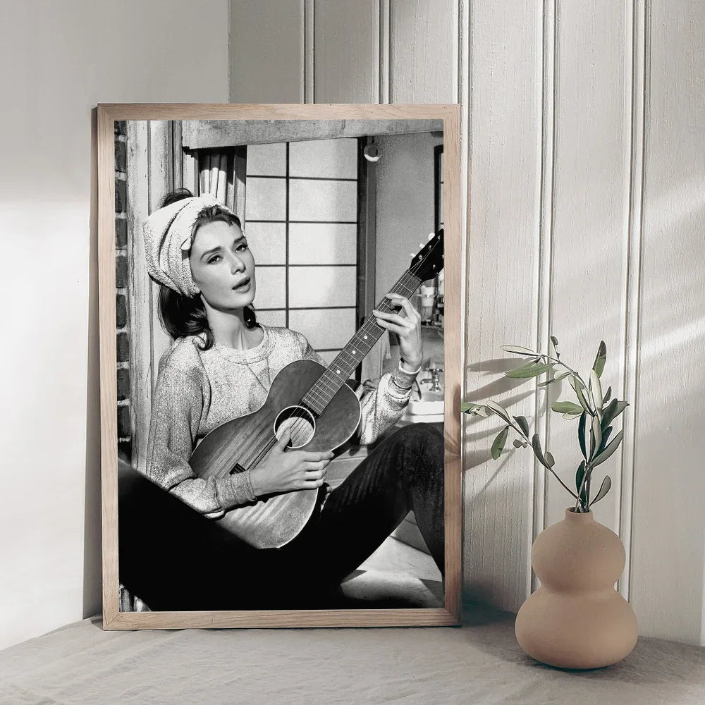 Audrey Hepburn Classic Anime Poster Waterproof Paper Sticker Coffee House Bar Room Wall Decor