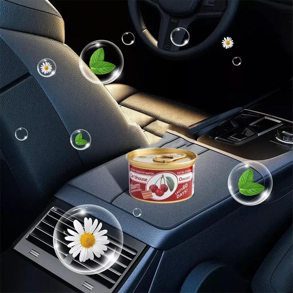 Car Air Freshener Bubble Gum Scent Organic Cans Odor Eliminator Essential Long-Lasting Strong Fragrance For Auto Home Closet Luxlife Brands