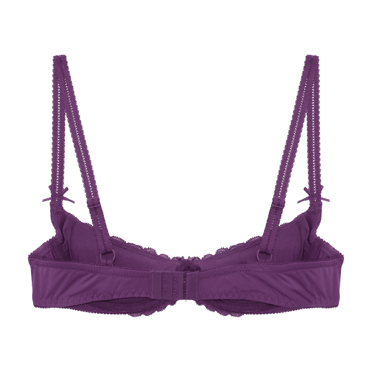 Lace Underwire Half-Cup Push-Up Bra