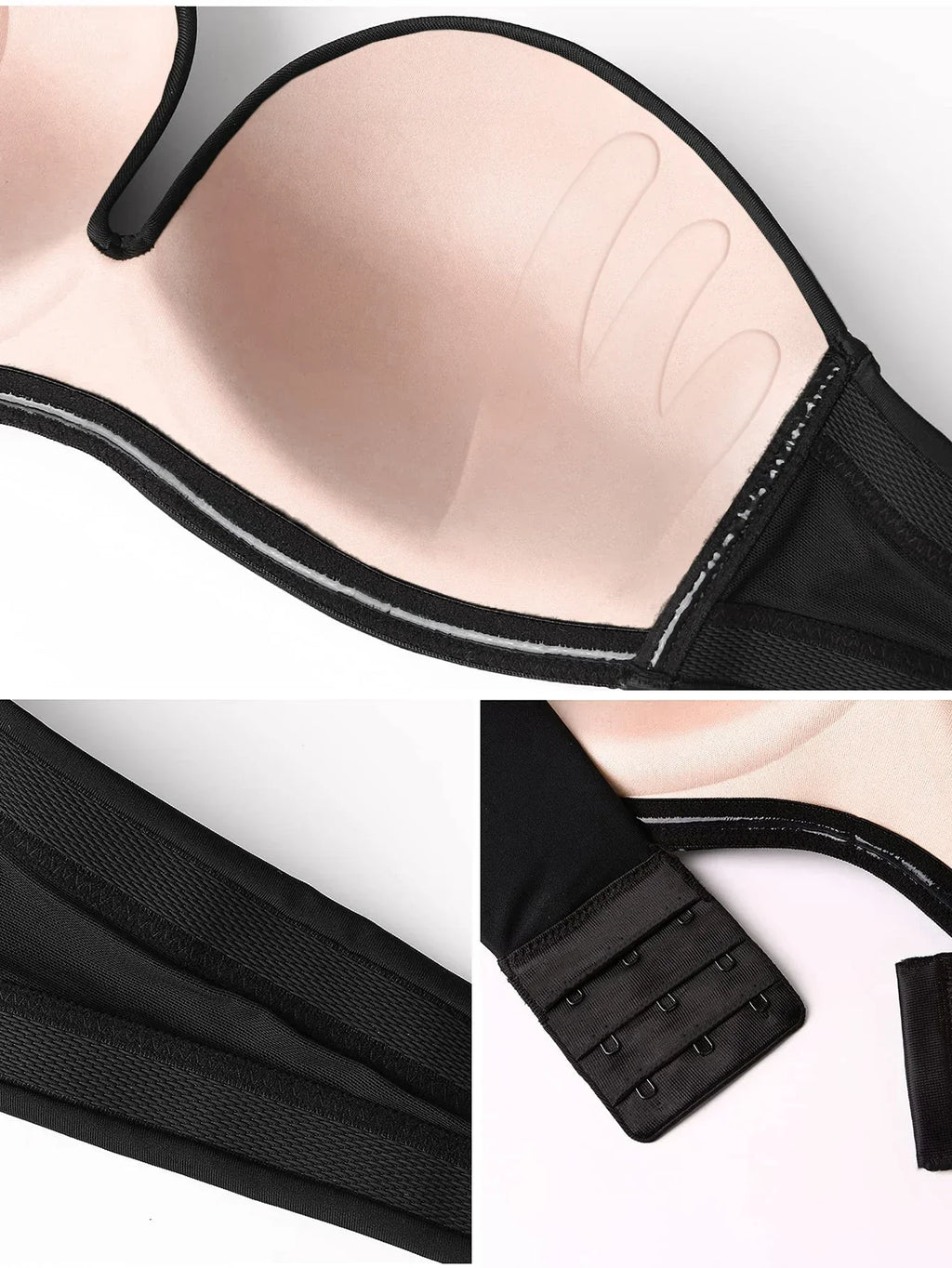 Women's Push Up Strapless Bra Sexy Invisible Seamless Underwear Without  Straps Wedding Bras LUXLIFE BRANDS