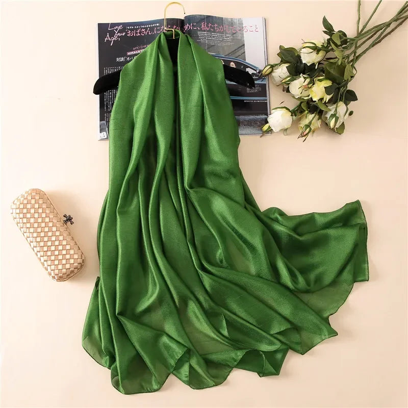 Silk Linen Shawls Scarves