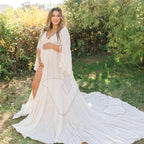 Bohemian Cotton Photo Shoot Pregnancy 2 Pc Gown Luxlife Brands