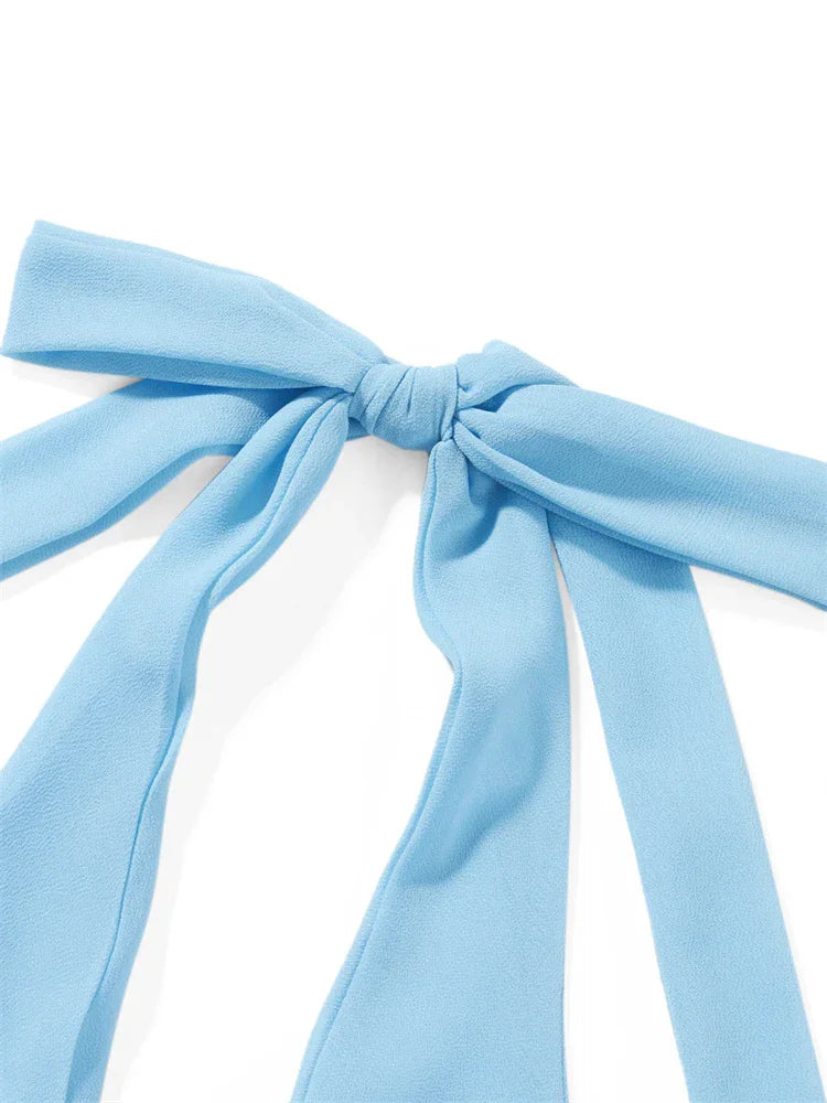 Cassandra Draped Backless Halter Mini Dress