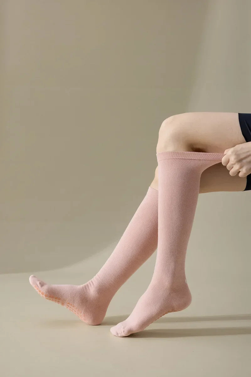 Pilates Cotton Compression Socks Anti Slip
