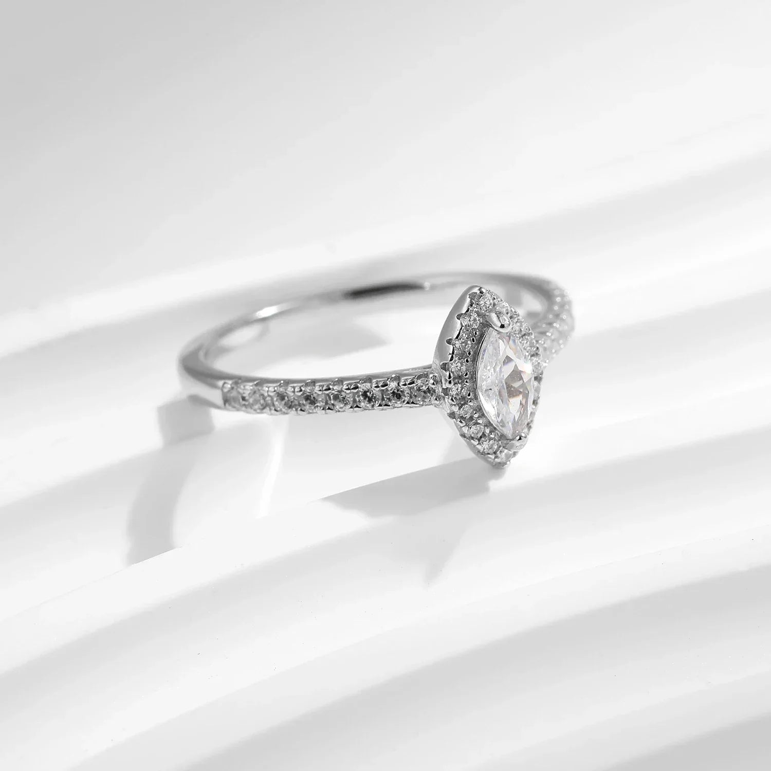 LUX Marquise Cut CZ Ring 925 Sterling Silver Luxlife Brands
