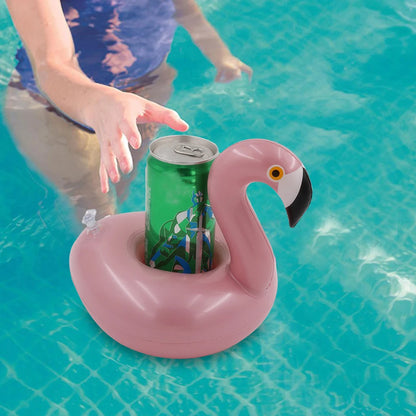 Pool Floating Cup Holder Inflatable Flamingo Drink Holders Mini Bar Coasters Swimming Pool Float Kids Toys Pool Party Decoration