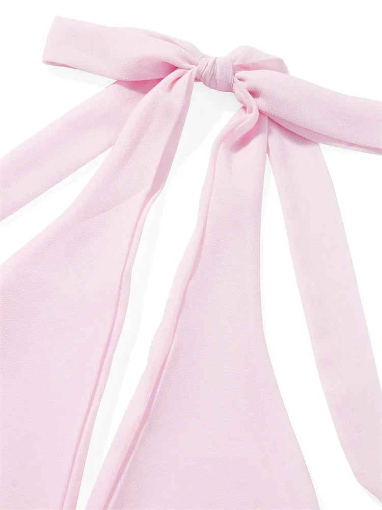 Cassandra Draped Backless Halter Mini Dress