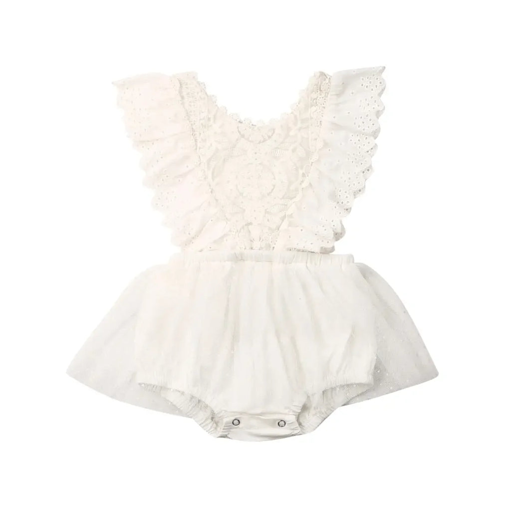 LUX BABY Flower Lace Romper Jumpsuits 0-24M