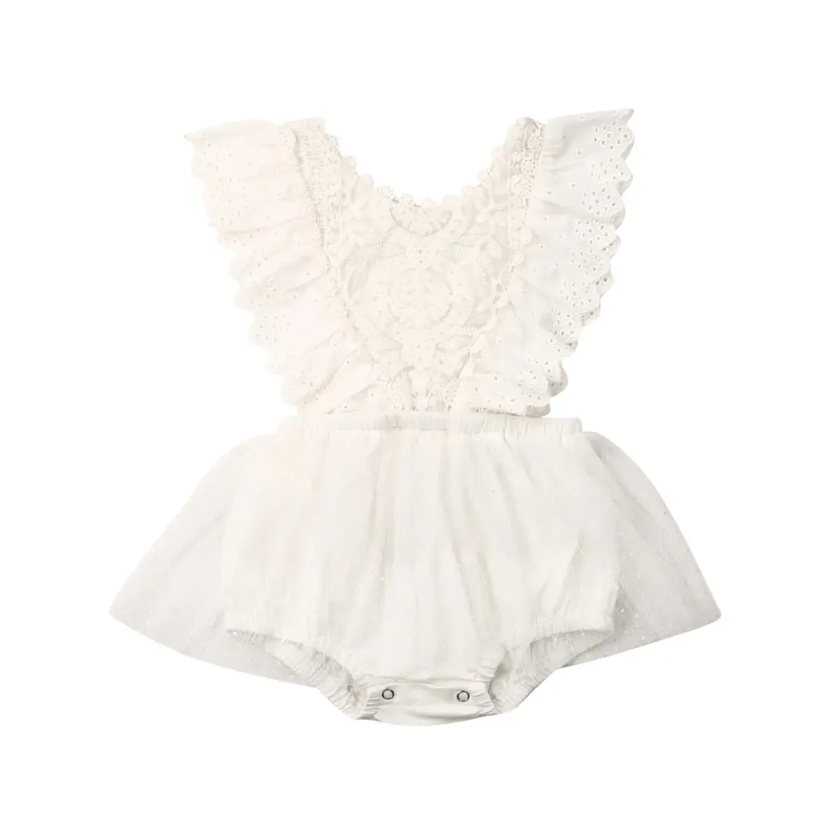 LUX BABY Flower Lace Romper Jumpsuits 0-24M
