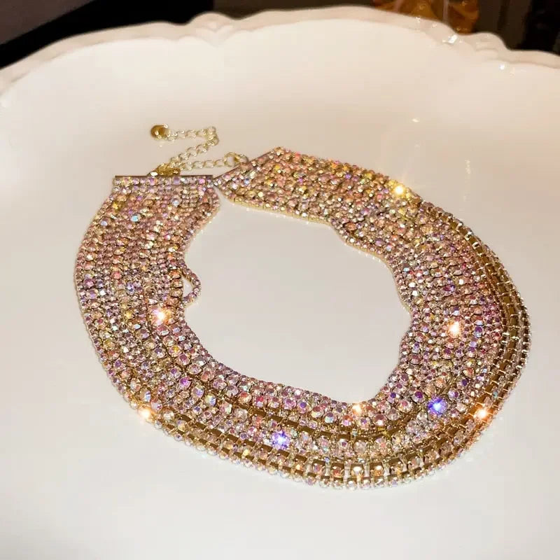 Luxury Crystal Choker Necklace