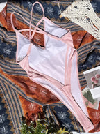 Sexy Criss Cross Backless Female Swimwear One Piece Swimsuit Women Extreme String Thong Monokini High Cut Bathing Suit Swim Lady Luxlife Brands