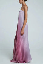 Elegant Women Folds Party Cocktail Dress Sexy Luxurious Off Shoulder Guest Host Evening Robe Celebrity Ceremoney Birthday Gown Luxlife Brands