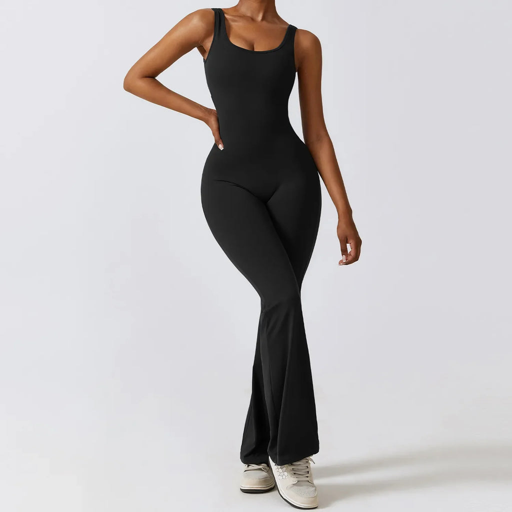 Wide Leg Sports Jumpsuit LUXLIFE BRANDS