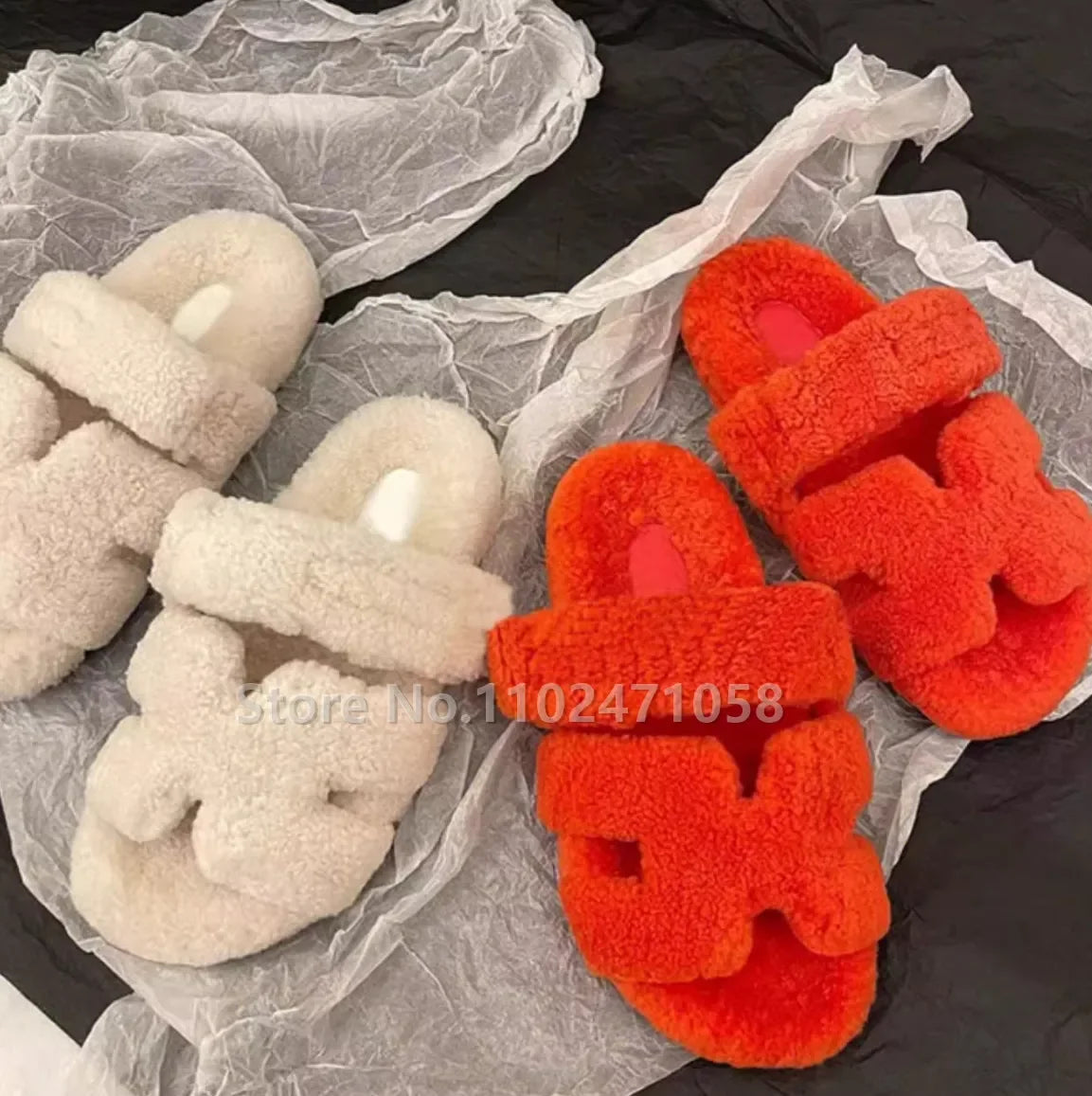 Women Designer Fur Slippers Luxury LUXLIFE BRANDS