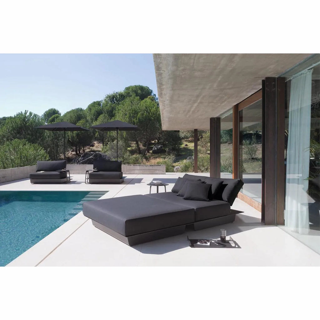 Couch Outdoor Furniture Set Lounge Garden Sofa Beach Hotel Poolside Patio Lounge Aluminium Sun Bed