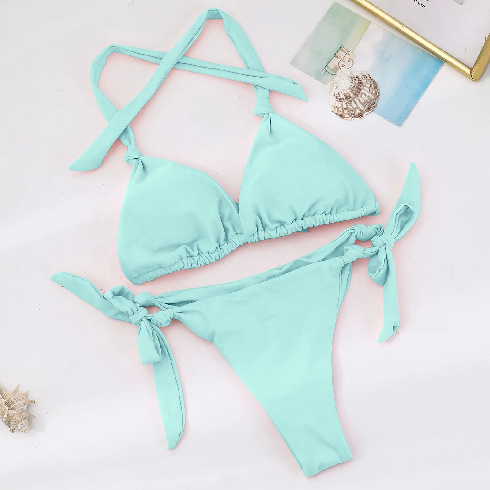 Swimsuit For Swimming Laps Women Set Swimwear Bikini Push-Up Beachwear Brazilian Bandeau Bandage Swimsuit Costume Da Bagno Donna Luxlife Brands