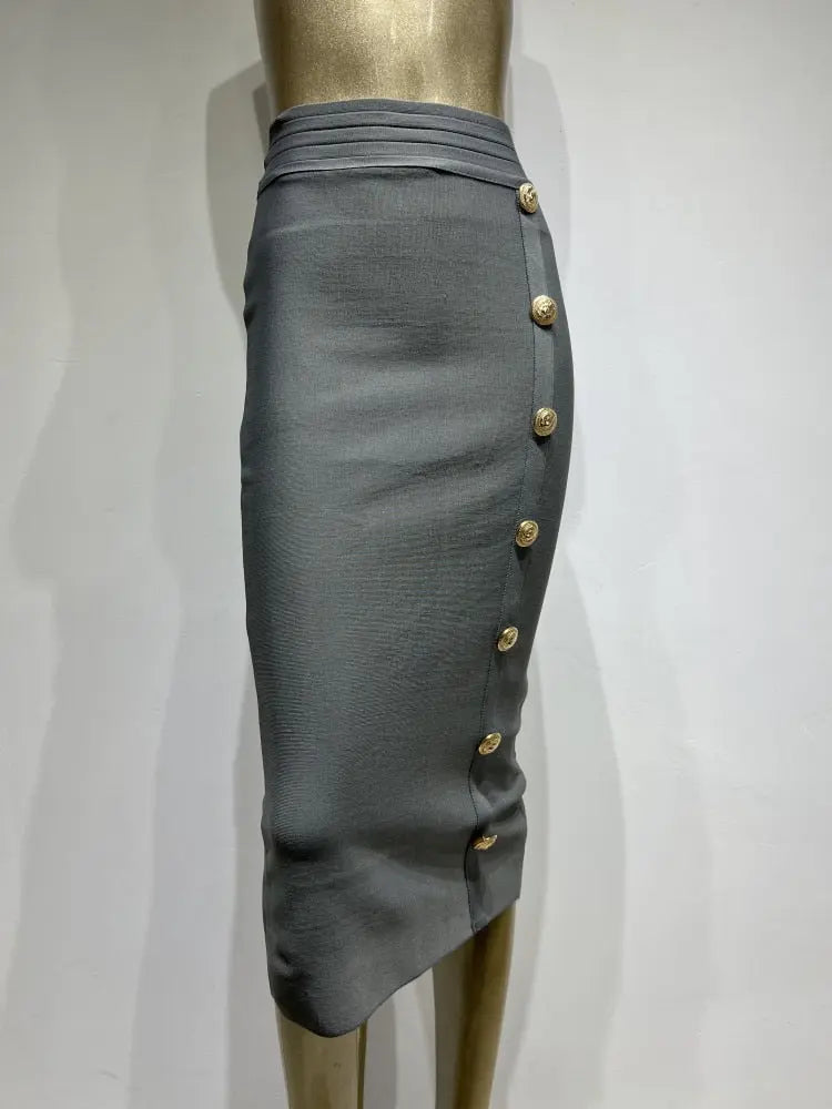Amy Button Bandage Skirt