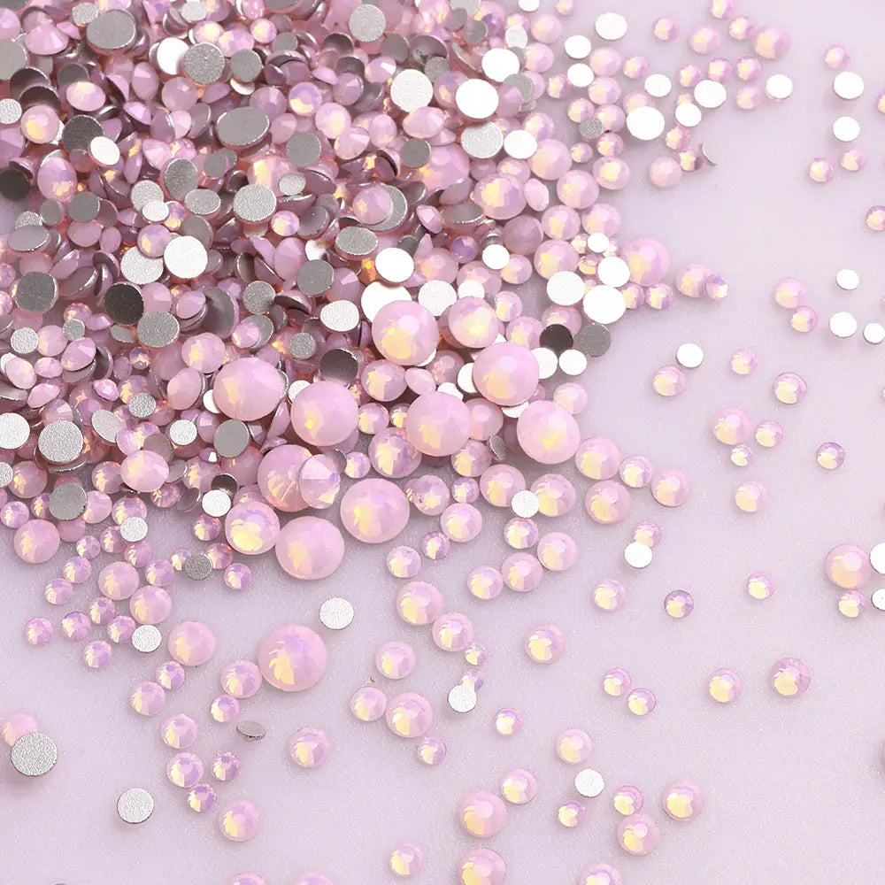1440PCS SS3-SS20 Mix Size Non-Hotfix Glass FlatBack Rhinestones