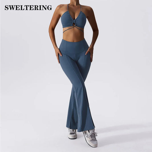 Yoga Set Woman Gym Set Women Fitness Sportswear Sports Set Workout Clothes For Women Sports Bra Yoga Pants Crop Top Tracksuit LUXLIFE BRANDS