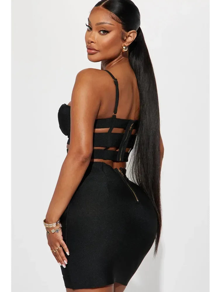 Vegas Bodycon Skirt Set Luxlife Brands