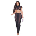 DEKA Beachwear Women Summer Dress Vacation Outfits for New Ladies Split Long Skirt Two Piece Solid Beach Crochet Bikini Cover Up Luxlife Brands
