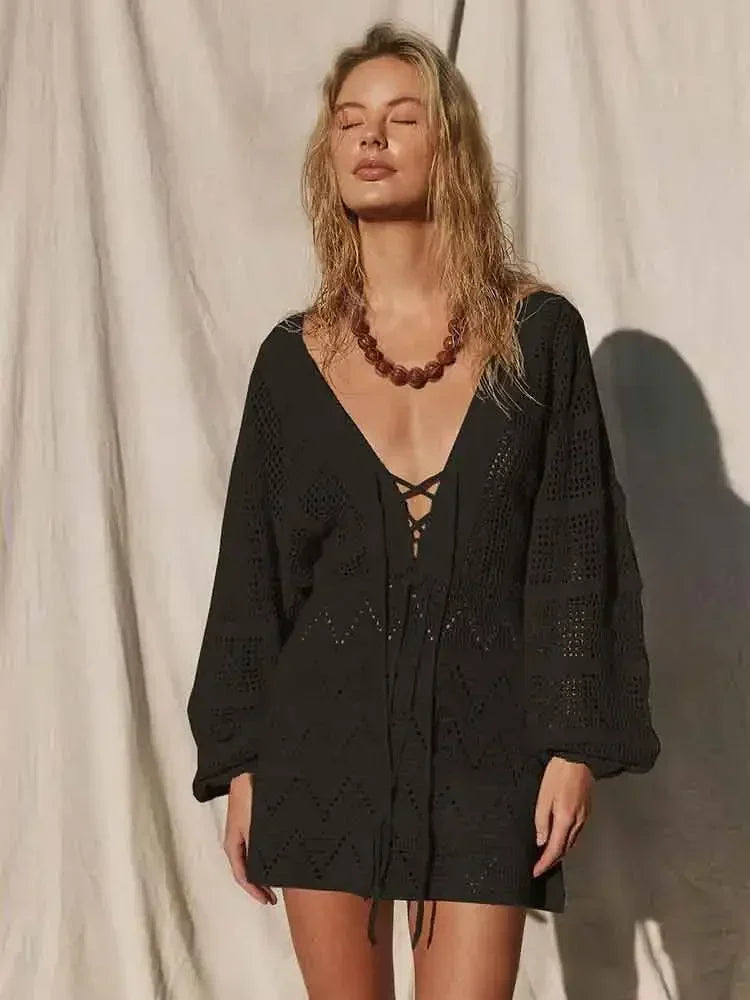 Bali Knit Beach Mini Dress Luxlife Brands